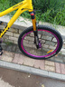 AILUDE艾路德土坡山地自行車(chē)變速油碟剎120響炸街花鼓表演越野場(chǎng)地單車(chē) 檸檬黃 禧瑪諾10速帶阻尼 【瑪卡威大行程氣壓前叉】 曬單實(shí)拍圖