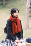 妙奕嘉本命年紅色圍巾女冬款高級感2026新款女生情人節禮物新年紅圍巾 針織圍巾【深紅色】 長(cháng)180cm左右 寬25cm左右 曬單實(shí)拍圖