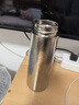 富光純鈦保溫杯男女士雙層鈦茶水分離養生燜泡杯鈦晶泡茶杯子 皓月銀360ml 曬單實(shí)拍圖