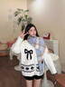 啄木鳥(niǎo)日系羊毛格子圍巾女秋冬季感2024新款保暖護頸粉色圍脖情侶款禮物 藍咖(羊毛不能水洗 需要干洗) 曬單實(shí)拍圖