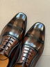 諾斯.馬丁高端純真皮鞋男士商務(wù)正裝三接頭牛津高級西裝結婚禮新郎 黑咖色 41 曬單實(shí)拍圖