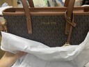 MICHAEL KORS邁克高仕 MK Jet Set Travel 小號老花手提托特包 菜籃子 深棕色 200 小號 曬單實(shí)拍圖