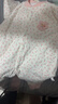婧麒新生嬰兒連體衣秋冬季小月齡寶寶夾棉衣服嬰幼兒外出服睡衣秋 粉-滿(mǎn)印花朵保暖連體衣 73cm  【6-9個(gè)月建議體重7.2-9kg】 曬單實(shí)拍圖