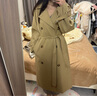 麓格立風(fēng)衣外套女卡其色裝春秋款女士2025新款高個(gè)子韓版秋季大衣中長(cháng)款 高質(zhì)量卡其色風(fēng)衣 M 曬單實(shí)拍圖
