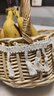 九千谷草編花盆柳編公主編織花籃鮮花插花手提手工花籃餐桌客廳擺件1747 曬單實(shí)拍圖