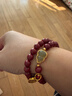 慕梵高含量朱砂手串護身符男女本命年轉運珠馬年葫蘆和田玉紫金砂手鏈 曬單實(shí)拍圖
