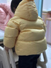 巴拉巴拉童裝兒童羽絨服男女童外套冬裝2025新款嬰兒衣服保暖加厚泡芙羽絨 奶黃小鴨31004-白鴨絨 90 （充絨量73g 適合1-2歲） 曬單實(shí)拍圖