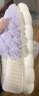 利達妮（TZLDN）包跟棉拖鞋女秋冬季2025新款孕婦月子鞋室內家居防滑保暖毛絨棉鞋 紫色 【99%抗菌  二代升級】 40-41 【適合39-40】 曬單實(shí)拍圖
