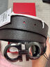 菲拉格慕（Ferragamo）男士腰帶男皮帶商務(wù)正裝 雙面3.5CM寬可自由裁剪送男友禮物禮盒裝 675542 689112槍扣 黑啡雙面 曬單實(shí)拍圖