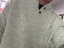 真維斯（Jeanswest）美式潮流毛衣秋冬寬松休閑百搭綿羊毛針織衫男女同款情侶裝 綠色【情侶裝】 L 【建議120-140斤】 曬單實(shí)拍圖
