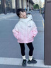 迪士尼（Disney）女童羽絨棉服冬季2025新款兒童短款中大童加厚冬裝棉衣女孩棉襖 粉紅色 140 曬單實(shí)拍圖