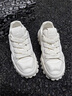 莎萊茜（SALAXI）2025秋冬新品冰川系列潮牌厚底增高面包鞋男女款情侶氣墊休閑潮鞋 白色 34 【女款】 曬單實(shí)拍圖