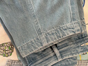 LESS2024年秋新款水洗錐形牛仔長(cháng)褲2O8E12810 995牛仔洗蘭 S 曬單實(shí)拍圖