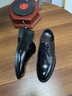 啄木鳥(niǎo)皮鞋男款真皮商務(wù)正裝通勤上班男士?jì)仍龈呒忸^德比鞋結婚鞋子 黑色 42 曬單實(shí)拍圖