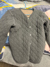 貓人校服神器兒童保暖內衣男童女童幼兒小學(xué)生內膽夾棉襖加厚冬季棉服 淺灰小熊上衣 160 曬單實(shí)拍圖