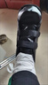 OSKV石膏鞋套保暖腳套腳骨折保暖套秋冬加絨加厚腳踝受傷術(shù)后護腿襪子 黑色單只【加厚北極絨【L碼-43-46碼】 【加厚保暖，簡(jiǎn)易穿脫】 曬單實(shí)拍圖