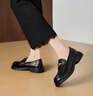 星期六粗跟增高樂(lè )福鞋女2026新款春季厚底軟底一腳蹬不累腳巨好看小皮鞋 曬單實(shí)拍圖