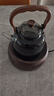 全度玻璃提梁壺家用小型電陶爐煮茶器燒水壺大容量保溫玻璃茶壺 提梁壺（煙灰色）+康米電陶 曬單實(shí)拍圖