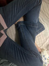 美麗衣櫥（BEAUTIFUL WARDROBE）微喇高腰牛仔褲女春季修身提臀顯瘦彈力拖地顯腿長(cháng)喇叭褲子女 曬單實(shí)拍圖