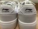 李寧（LI-NING）板鞋女運動(dòng)鞋子透氣2025年新款春夏季休閑鞋女士防滑滑板鞋小白鞋 標準白 37 曬單實(shí)拍圖