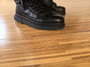 海瀾之家（HLA）馬丁靴男時(shí)尚復古戶(hù)外高幫工裝鞋子男款HAAGZM4EBF293 黑色加絨41 曬單實(shí)拍圖