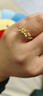 中國黃金（CHINA GOLD）黃金愛(ài)神花環(huán)戒指女士足金固口指環(huán)結婚求婚情人節禮物送女友老婆 愛(ài)神花環(huán)戒指  約1g 圈號18 曬單實(shí)拍圖