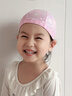 普拉施（PULASSI）兒童泳帽6-12歲女款2026新款不勒頭加大頭圍專(zhuān)業(yè)防曬布料游泳帽 粉珍珠 【零壓布料 舒適無(wú)勒痕】 曬單實(shí)拍圖