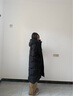 波司登（BOSIDENG）25新款絲絨拿鐵羽絨服女長(cháng)款90鵝絨經(jīng)典商務(wù)連帽冬外套商場(chǎng)同款 黑色8056-經(jīng)典百搭 M 165/88A 體重約110-120斤 曬單實(shí)拍圖