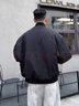 柏銘臣飛行員夾克男春秋季新款美式高級感加厚工裝百搭休閑外套上衣男 黑色 L  （推薦115-130斤） 曬單實(shí)拍圖