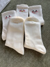 浪莎（LangSha）白色棉襪子女秋冬中筒襪2025新款少女生潮流百搭無(wú)骨可愛(ài)卡通長(cháng)襪 曬單實(shí)拍圖