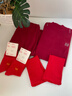 貓人【鵝絨天絲】2026本命年馬年女羊絨保暖內衣紅色禮物結婚情侶套裝 曬單實(shí)拍圖