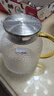京東京造 涼水壺 耐熱耐高溫玻璃冷水壺茶水分離泡茶杯1.2L 曬單實(shí)拍圖