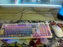 狼蛛（AULA）S98無(wú)線(xiàn)鍵鼠套裝機械藍牙/2.4G/有線(xiàn)三模連接鼠標全鍵熱插拔gasket結構客制化游戲電競辦公鍵盤(pán) 星河幽夢(mèng)【三模版混光】+三模鼠標 茶軸【游戲玩家推薦】 曬單實(shí)拍圖