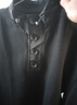 皮爾卡丹（pierre cardin）高端新款時(shí)尚扣子半立領(lǐng)衛衣男士秋冬季時(shí)尚長(cháng)袖T恤男裝打底衫潮 黑色 2XL 135-150斤 曬單實(shí)拍圖