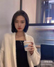 翊尚美長(cháng)款針織衫開(kāi)衫外套女秋冬新款仿水貂絨寬松加絨加厚毛衣秋裝上衣 米白色【毛衣開(kāi)衫加絨加厚】 均碼【推薦80-140斤】 曬單實(shí)拍圖