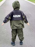G.duck小黃鴨男童春秋套裝兒童運動(dòng)裝中大童連帽夾克兩件套男孩春裝衣服 軍綠色 120 建議110-120cm6-7歲cm 曬單實(shí)拍圖