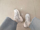 卡帕（Kappa）白色運動(dòng)鞋女鞋冬季新款增高老爹鞋女士休閑小白鞋子女 白灰色 36 曬單實(shí)拍圖