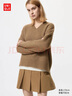 優(yōu)衣庫女裝V領(lǐng)針織衫/毛衣毛衫479231 32 深米色 S /155/80A 曬單實(shí)拍圖