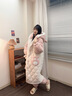 歐詩(shī)帛冬季天三層夾棉孕婦裝月子服大碼睡袍女珊瑚絨加絨加厚睡衣家居服 53013女狐貍【加絨加厚蓄熱保暖】 女L碼（建議體重100-120斤） 曬單實(shí)拍圖