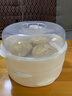 Imakara蒸盒蒸鍋可加水微波爐專(zhuān)用蒸籠食品級加熱容器用器皿熱飯菜神器蓋 微波爐蒸籠罩格 雙層 曬單實(shí)拍圖