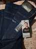 啄木鳥(niǎo)牛仔褲男士秋冬季新款加絨厚款彈力中年商務(wù)寬松休閑直筒長(cháng)褲子 A07B藍色常規 30 曬單實(shí)拍圖