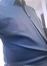羅蒙無(wú)痕襯衫男士春秋冬季免燙垂感加絨保暖襯衣免燙彈力商務(wù)休閑爸爸 上青色 常規 3XL 185 【建議165-180斤】 曬單實(shí)拍圖
