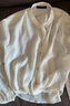 MO&Co.襯衣2025夏新品桑蠶絲條紋肌理扭結短款清透襯衫 曬單實(shí)拍圖