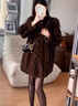 勤馳小胡羊皮草高級感小湖羊皮毛一體雙面短款領(lǐng)寬松冬季海寧女正品 莉克棕 L 曬單實(shí)拍圖