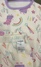 巴拉巴拉女童秋衣秋褲套裝秋冬兒童保暖內衣打底睡衣親膚舒適可愛(ài) 白紫色調00317 100 曬單實(shí)拍圖