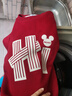 迪士尼（Disney）男童秋套裝2025新款男孩大童帥氣加絨加厚拜年服紅兒童冬裝 【加絨款】迪哈嘍酒紅+迪哈嘍K黑 130 曬單實(shí)拍圖