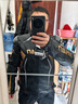 杜漢（DUHAN）摩托車(chē)騎行服男女四季情侶款賽車(chē)服越野機車(chē)皮衣秋冬季款防摔外套 D-2168黑金男款升級護背 L 曬單實(shí)拍圖