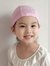 普拉施（PULASSI）兒童泳帽6-12歲女款2026新款不勒頭加大頭圍專(zhuān)業(yè)防曬布料游泳帽 粉珍珠 【零壓布料 舒適無(wú)勒痕】 曬單實(shí)拍圖