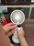 UOSO小風(fēng)扇吹輔食寶寶吹飯神器手持可低頭折疊USB充電小型桌面家用散熱嬰幼兒涼飯餐食降溫迷你電風(fēng)扇 皓月白【1200mA】續航約3-8小時(shí) 智能數顯 | 5檔風(fēng)速 曬單實(shí)拍圖