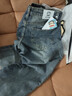 大嘴猴（paul frank）牛仔褲男士春秋季美式潮牌褲子男寬松休閑褲男褲長(cháng)褲男 復古藍 36 曬單實(shí)拍圖